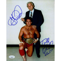 Tully Blanchard & JJ Dillon Wrestlers Signed 8x10 Glossy Photo JSA Authenticated Tully Blanchard & JJ Dillon Wrestlers Signed 8x10 Glossy Photo JSA Authenticated