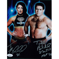 Tully and Tessa Blanchard Wrestlers Signed 8x10 Glossy Photo JSA Authenticated Tully and Tessa Blanchard Wrestlers Signed 8x10 Glossy Photo JSA Authenticated