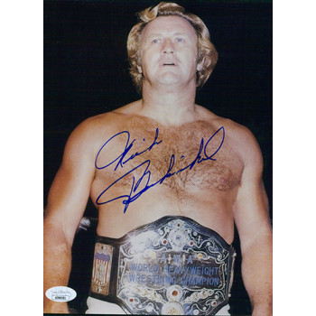 Nick Bockwinkel WWE WWF Wrestler Signed 8x10 Glossy Photo JSA Authenticated