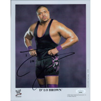 D'Lo Brown WWE WWF TNA Wrestler Signed 8x10 Glossy Photo JSA Authenticated