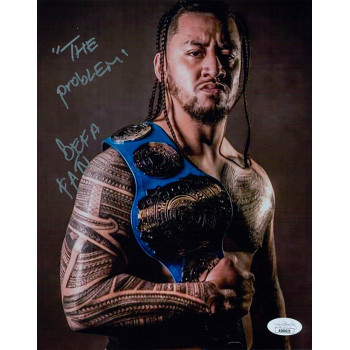 Sefa Fatu Solo Sikoa WWE Wrestling Signed 8x10 Glossy Photo JSA Authenticated Sefa Fatu Solo Sikoa WWE Wrestling Signed 8x10 Glossy Photo JSA Authenticated