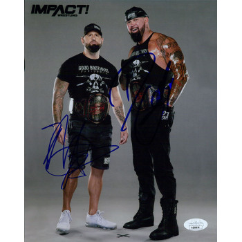 Good Brothers Doc Gallows Karl Anderson Signed 8x10 Glossy Photo JSA Authentic