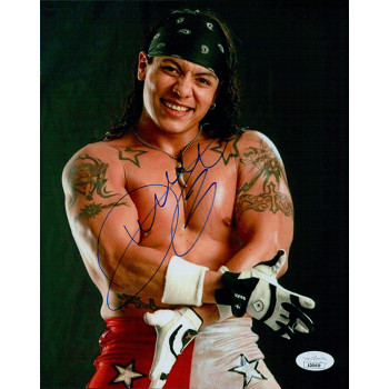 Juventud Guerrera WWE TNA Wrestling Signed 8x10 Glossy Photo JSA Authenticated Juventud Guerrera WWE TNA Wrestling Signed 8x10 Glossy Photo JSA Authenticated