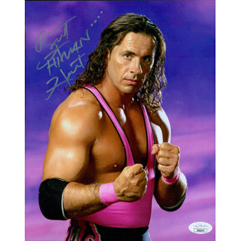 Bret The Hitman Hart Wrestler WWF WWE Signed 8x10 Glossy Photo JSA Authenticated Bret The Hitman Hart Wrestler WWF WWE Signed 8x10 Glossy Photo JSA Authenticated