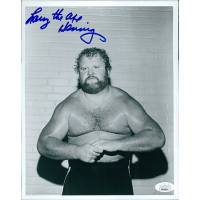 Larry The Axe Hennig Wrestler WWE Signed 8x10 Glossy Photo JSA Authenticated Larry The Axe Hennig Wrestler WWE Signed 8x10 Glossy Photo JSA Authenticated