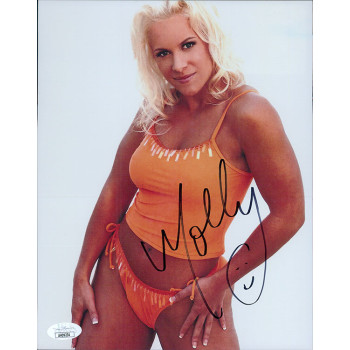 Molly Holly WWE WWF Diva Wrestler Signed 8x10 Glossy Photo JSA Authenticated