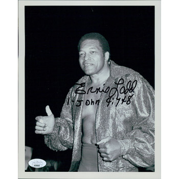 Ernie Ladd The Big Cat WWE WWF Signed 8x10 Glossy Photo JSA Authenticated