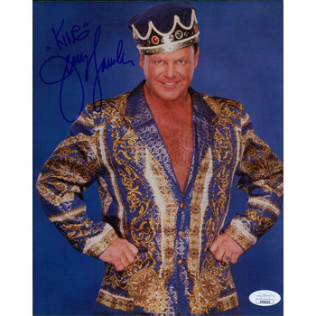 Jerry The King Lawler Signed WWF Wrestling 8x10 Glossy Photo JSA Authenticated Jerry The King Lawler Signed WWF Wrestling 8x10 Glossy Photo JSA Authenticated