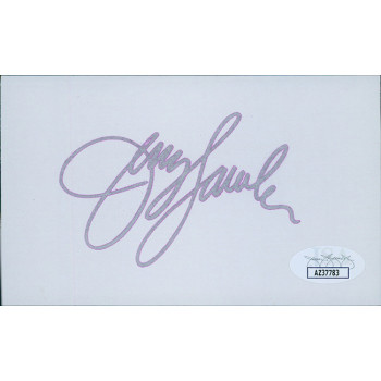 Jerry The King Lawler Signed WWF Wrestling 3x5 Index Card JSA Authenticated