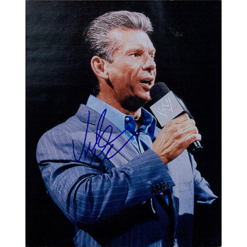 Vince McMahon WWE WWF Owner Signed 8x10 Matte Photo JSA Authenticated