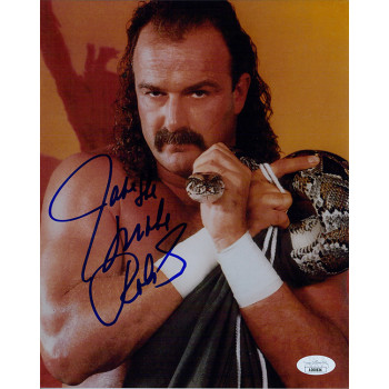 Jake The Snake Roberts WWF WCW Wrestler Signed 8x10 Glossy Photo JSA Authentic