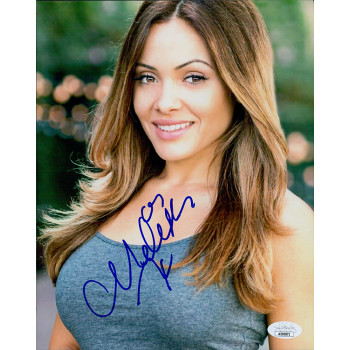 Melissa Santos Impact Wrestler Model Signed 8x10 Glossy Photo JSA Authenticated