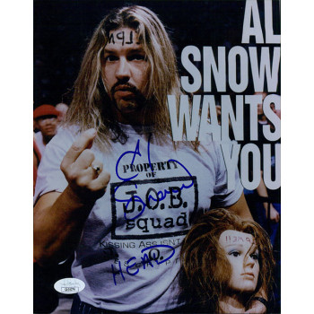 Al Snow WWE WWF ECW Wrestler Signed 8x10 Glossy Photo JSA Authenticated