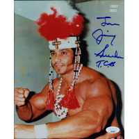 Jimmy Superfly Snuka WWF WWE Signed 8x10 Matte Photo JSA Authenticated Jimmy Superfly Snuka WWF WWE Signed 8x10 Matte Photo JSA Authenticated