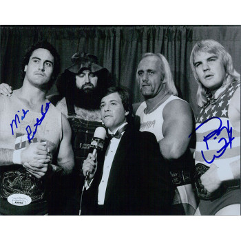 US Express Barry Windham Mike Rotunda Signed 8x10 Glossy Photo JSA Authenticated