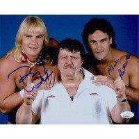 US Express Barry Windham Mike Rotunda Signed 8x10 Glossy Photo JSA Authenticated US Express Barry Windham Mike Rotunda Signed 8x10 Glossy Photo JSA Authenticated