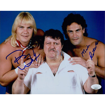US Express Barry Windham Mike Rotunda Signed 8x10 Glossy Photo JSA Authenticated