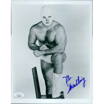 Mr. Wrestling WWE WWF Wrestler Signed 8x10 Glossy Photo JSA Authenticated Mr. Wrestling WWE WWF Wrestler Signed 8x10 Glossy Photo JSA Authenticated