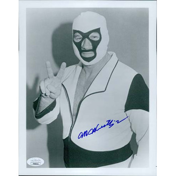 Mr. Wrestling II Johnny Walker WWF Signed 8x10 Glossy Photo JSA Authenticated Mr. Wrestling II Johnny Walker WWF Signed 8x10 Glossy Photo JSA Authenticated